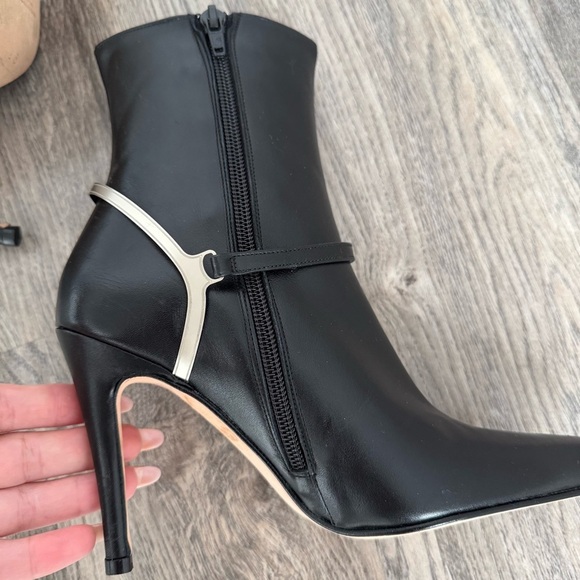 SACHA London black Ankle-high leather boots size 6B - Picture 4 of 9